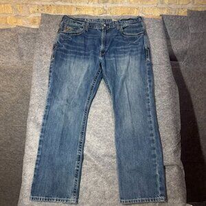 Ariat M4 Low Bootcut Mens Jeans 40x32 Blue Denim Relaxed Fit